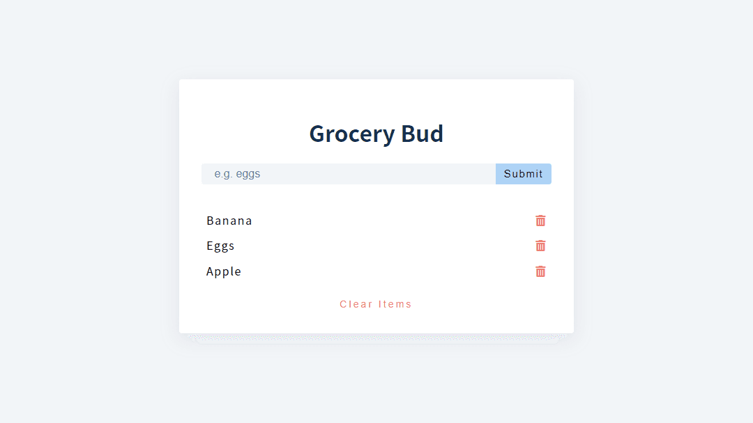 Grocery List App