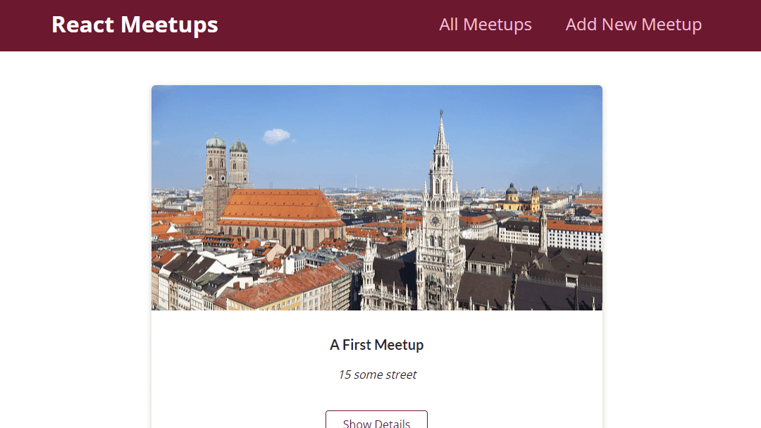 Meetups App